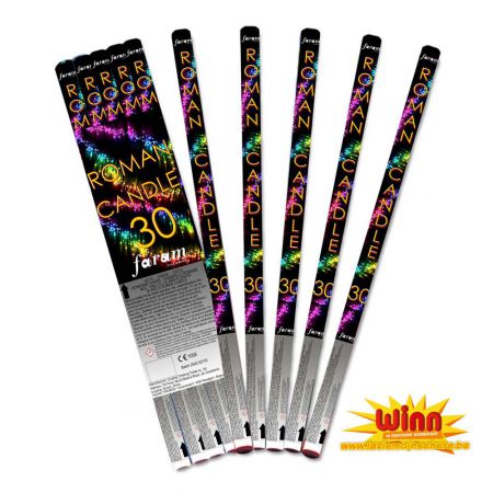 chandelle romaine faram 30 tirs boules lumineuses