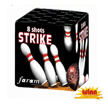 faram strike batterie artifice 8 coups 18mm 30 40m 