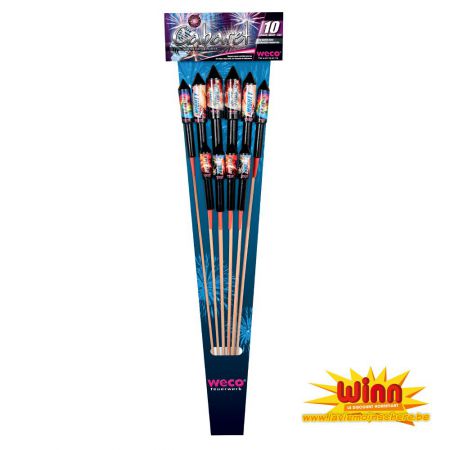 assortiment fusees feu artifice 10 pieces 